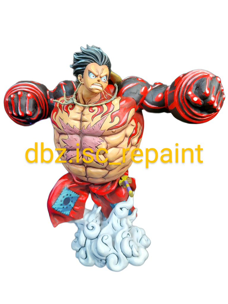 Figura One Piece Luffy Gear 4, figure,repaint,repintado,figura,anime